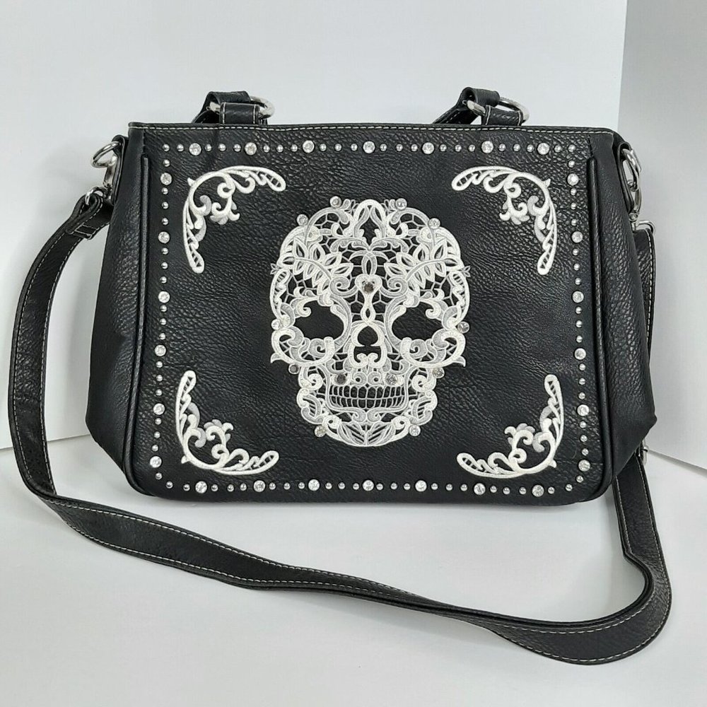 NWOT Montana West Sugar Skull Concealed Handgun Crossbody